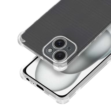 iPhone 15 PLUS Suojakuori Kotelo (Läpinäkyvä)