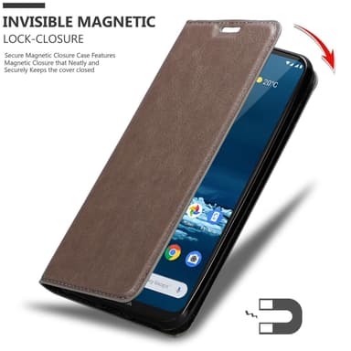 Nokia 5.3 Suojakuori Lompakkokotelo (Ruskea)