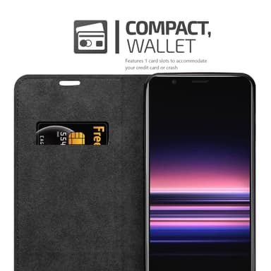 Sony Xperia 5 II Suojakuori Lompakkokotelo (Ruskea)