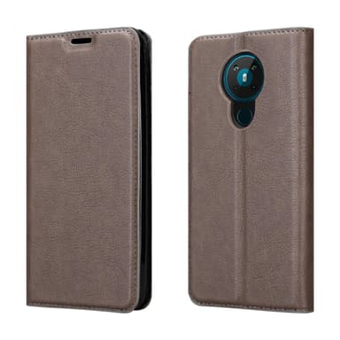 Nokia 5.3 Suojakuori Lompakkokotelo (Ruskea)
