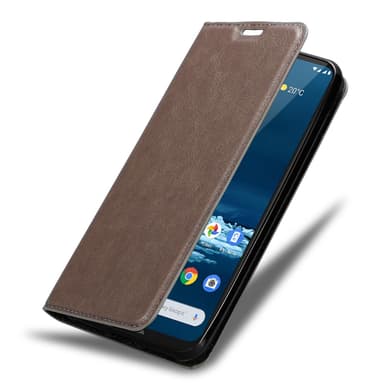 Nokia 5.3 Suojakuori Lompakkokotelo (Ruskea)