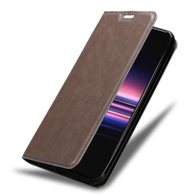 Sony Xperia 5 II Suojakuori Lompakkokotelo (Ruskea)