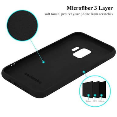 Samsung Galaxy S9 Suojakuori Kotelo Case (Musta)