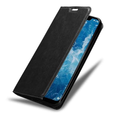 Nokia 7.1 PLUS / X7 Suojakuori Lompakkokotelo (Musta)