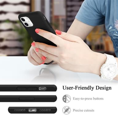 iPhone 11 Suojakuori Kotelo Case (Musta)