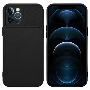 iPhone 12 PRO MAX Suojakuori Kotelo (Musta)