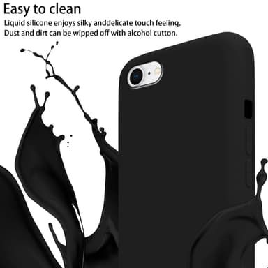Suojakuori iPhone 7 / 7S / 8 / SE 2020 Kotelo (Musta)