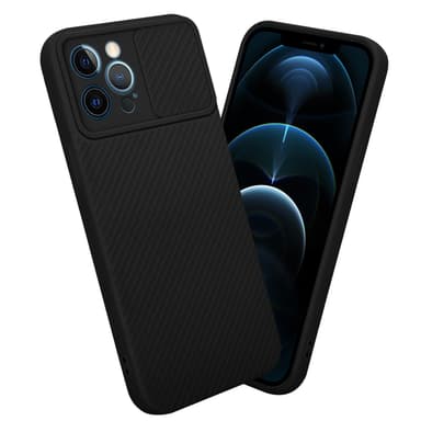 iPhone 12 PRO MAX Suojakuori Kotelo (Musta)
