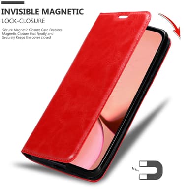iPhone 13 PRO Suojakuori Lompakkokotelo (Punainen)