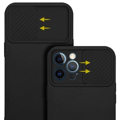 iPhone 12 PRO MAX Suojakuori Kotelo (Musta)