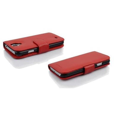 Samsung Galaxy S4 Suojakuori Lompakkokotelo (Punainen)