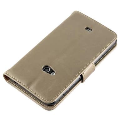 Nokia Lumia 625 Suojakuori Lompakkokotelo (Ruskea)