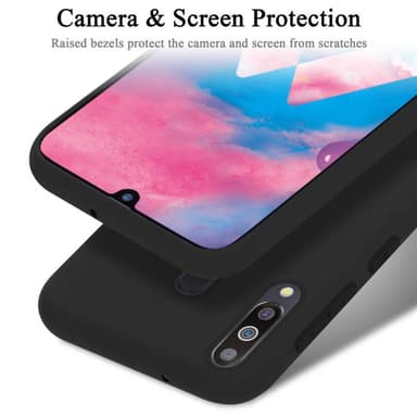Samsung Galaxy M30 / A40s Suojakuori Kotelo (Musta)