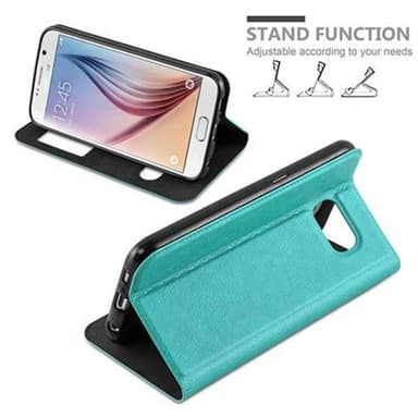 Lompakkokotelo Samsung Galaxy S6 Case (Turkoosi)