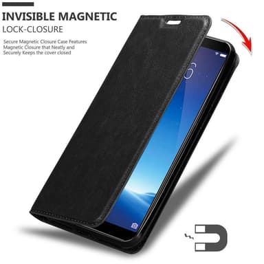 Vivo Y71 Suojakuori Lompakkokotelo (Musta)
