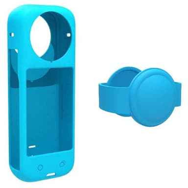 Silikonikuori 2i1 Insta360 X4 - Sininen