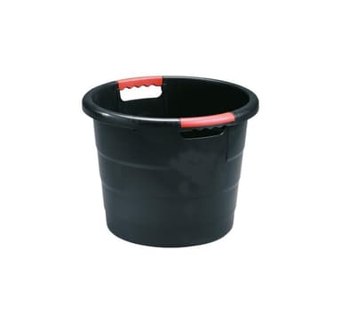 Pyöreä yleiskauha TONI, musta 30L, Garantia