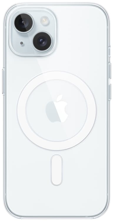 iPhone 15 MagSafe läpinäkyvä suojakuori