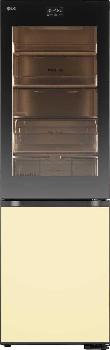 LG InstaView MoodUP Kyl/Frys GBG719MDNN (musta/väriä vaihtavat LED)