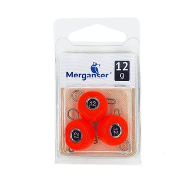 Jig sinker FB, 12 g, punainen, 3 kpl, Merganser