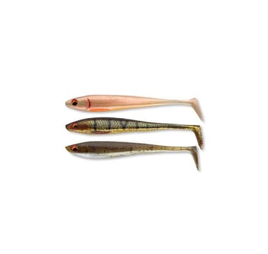 Pehmeä viehe Daiwa PX DuckFin Shad Nature Set 9,0cm 7kpl