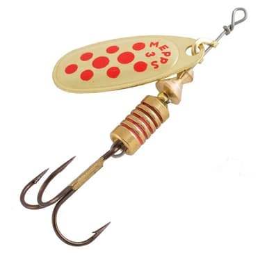 Spinner MEPPS COMET-3 6,5g kultaa/punaisia pisteitä