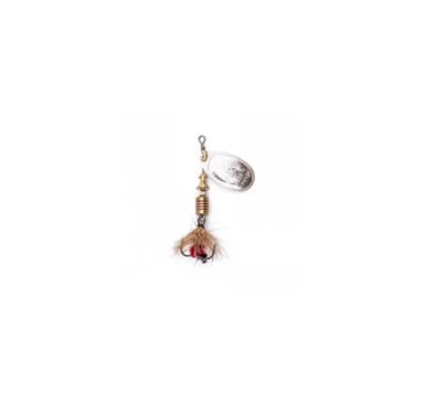 Spinner MEPPS AGLIA MOUCHE-2 4,5g hopea/punainen perho
