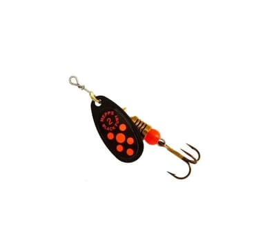Spinner-2 4,5g mustia/oransseja pisteitä
