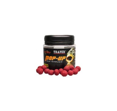 Groundbait TRAPER Kelluvat Boilies Mansikka 12mm 50g
