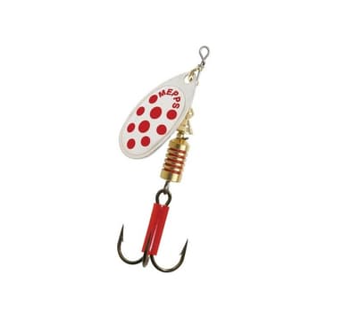 Spinner MEPPS COMET-5 11,0g hopea/punaiset pisteet