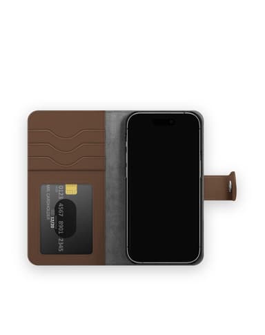 Magnet Wallet+ iPhone 15 Dark Brown