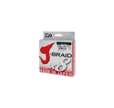punottu siima Daiwa J-Braid X8 0.24mm 150m tummanvihreä