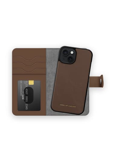 Magnet Wallet+ iPhone 15 Dark Brown