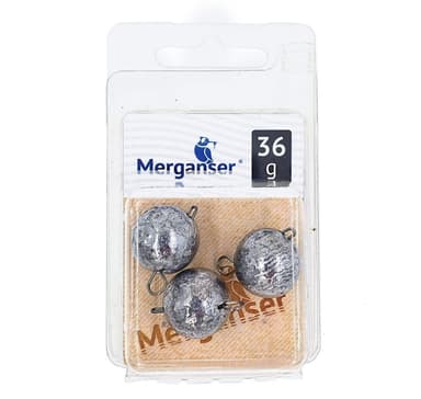 Jig sinker RB, 28 g, maalaamaton, 3 kpl, Merganser