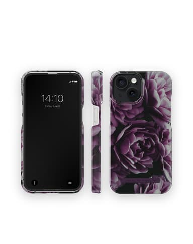 Printed Case iPhone 15 Deep Purple Bloom