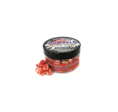 Groundbait TRAPER Dumbels duo color Pop-Up 8-10mm 30g vanilja/verimato