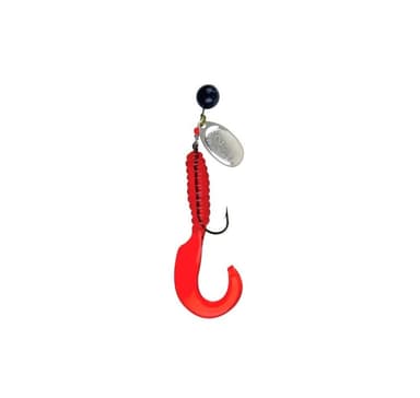 Spinner MEPPS AGLIA SPINFLEX 10g musta/hopea/punainen