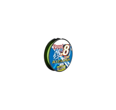 Punottu siima Kizuna PE X8 Super Chartreuse 0,19mm 135m