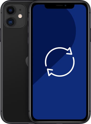 Kunnostettu iPhone 11 älypuhelin 128 GB (musta)