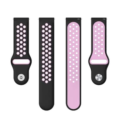 EBN Sport Kellon ranneke OnePlus Watch 2 - Musta/vaaleanpunainen