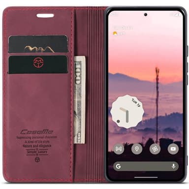 CaseMe puhelimenkotelo 013 Google Pixel 9 - Viininpunainen