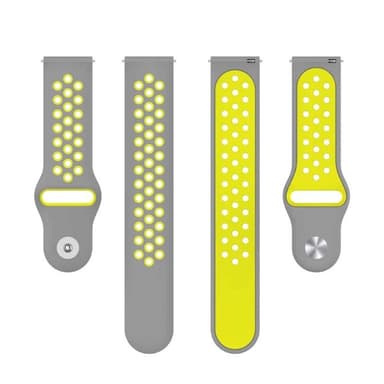EBN Sport Kellon ranneke OnePlus Watch 2R - Harmaa/keltainen