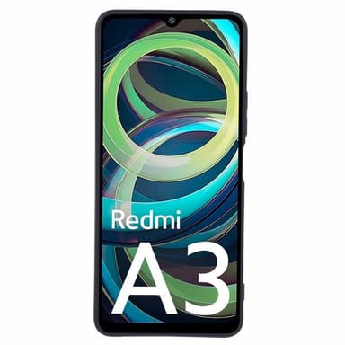 SKALO Xiaomi Redmi A3 Mattamusta erittäin ohut TPU-suojakuori