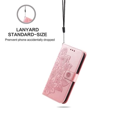 SKALO OnePlus Nord CE4 Lite 5G Mandala lompakkokotelo - Pinkki