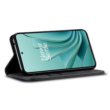 SKALO OnePlus Nord CE4 Lite 5G Jeans Lompakkokotelo - Musta