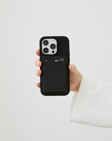 Silicone Case MagSafe iPhone 15PL Black