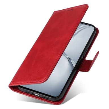 SKALO OnePlus Nord CE4 Lite 5G PU-nahkainen Lompakkokotelo - Punainen