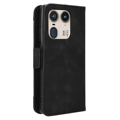 SKALO Motorola Edge 50 Ultra 6-lokeroa Lompakkokotelo - Musta