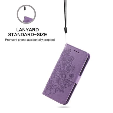 SKALO OnePlus Nord CE4 Lite 5G Mandala lompakkokotelo - Violetti