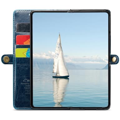 CaseMe Samsung Z Fold6 Lompakkokotelo - Sininen
